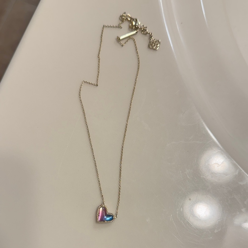 Kendra Scott Multicolor Heart Pendant Necklace